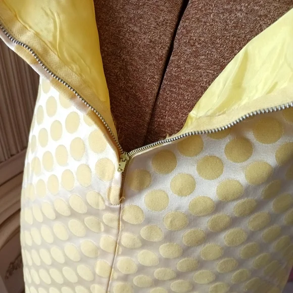 VINTAGE 1960S YELLOW POLKA DOT DRESS AND COAT! " JR. THEME NEW YORK"! UNION MADE - Picture 13 of 16